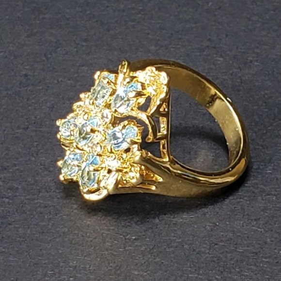 Vintage Ladies Cocktail Ring Size 8 - Picture 6 of 6